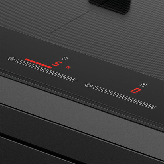 Fisher & Paykel 60cm Hybrid Gas Induction Cooktop - Black Glass