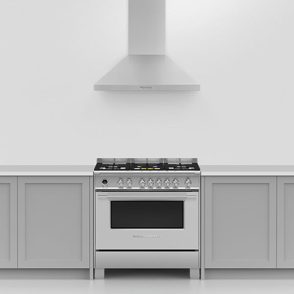 Fisher & Paykel 90cm Series 7 Pyramid Chimney Wall Rangehood