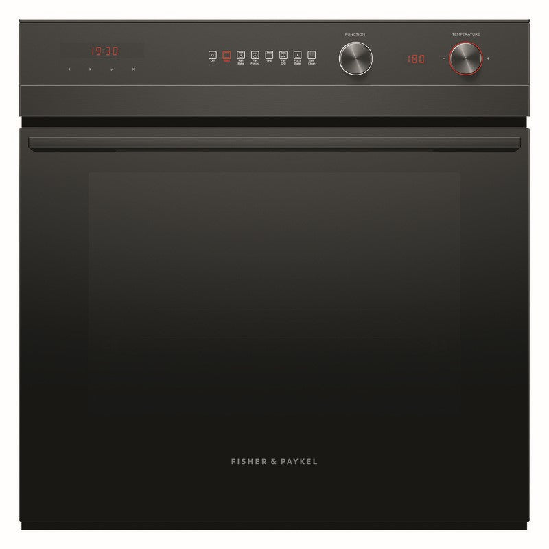 Fisher & Paykel 60cm Series 5 Contemporary Pyrolytic Oven 7 Function - Black