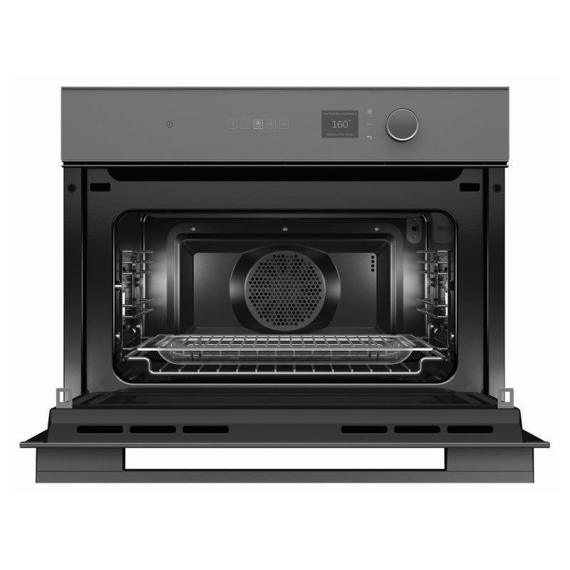 Fisher & Paykel 60cm Minimal Compact Combi-Microwave Oven - Grey Glass