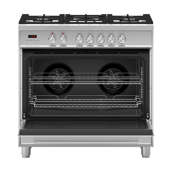 Fisher & Paykel 90cm Series 5 Classic 5 Burner Dual Fuel Cooker