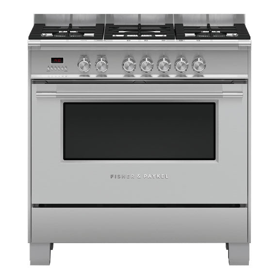 Fisher & Paykel 90cm Series 7 Classic 5 Burner Dual Fuel Cooker