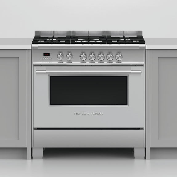 Fisher & Paykel 90cm Series 7 Classic 5 Burner Dual Fuel Cooker