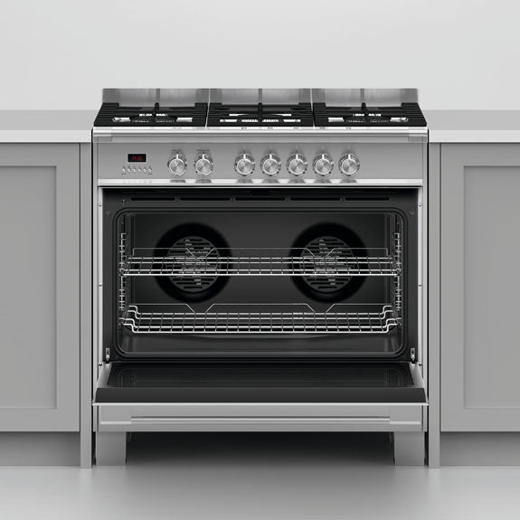 Fisher & Paykel 90cm Series 7 Classic 5 Burner Dual Fuel Cooker