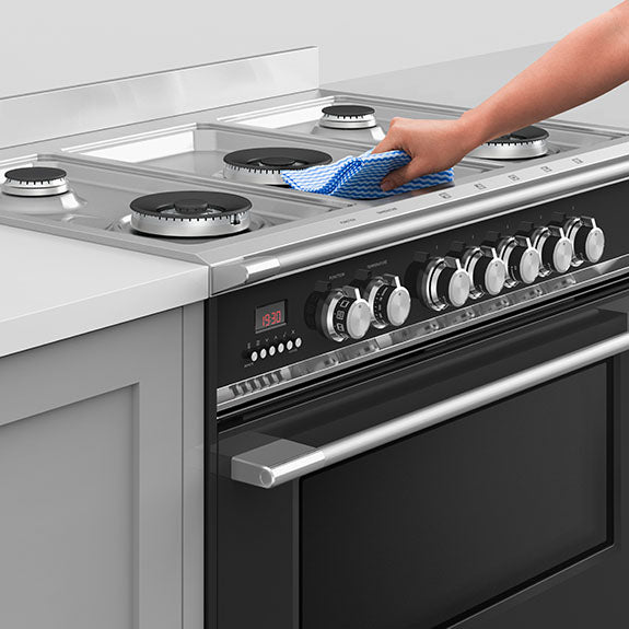 Fisher & Paykel 90cm Series 7 Classic 5 Burner Dual Fuel Cooker