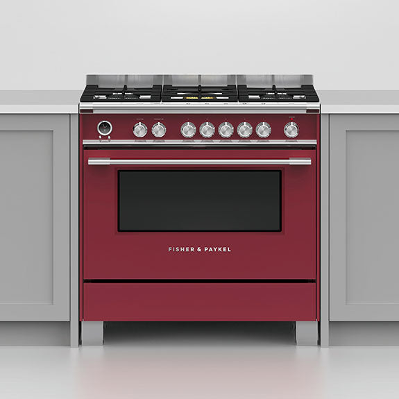 Fisher & Paykel 90cm Series 9 Classic 5 Burner Dual Fuel Pyrolytic Cooker