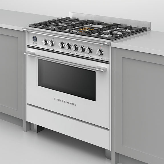 Fisher & Paykel 90cm Series 9 Classic 5 Burner Dual Fuel Pyrolytic Cooker