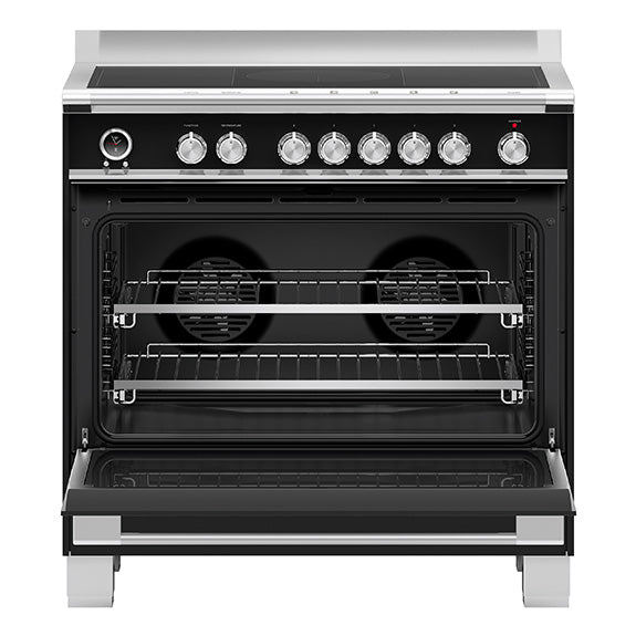Fisher & Paykel 90cm Series 9 Classic 5 Zone Induction Pyrolytic Cooker, 2 SmartZones