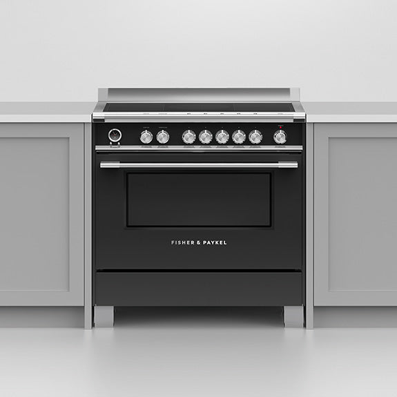 Fisher & Paykel 90cm Series 9 Classic 5 Zone Induction Pyrolytic Cooker, 2 SmartZones