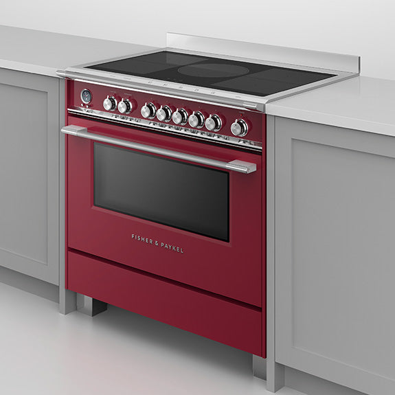 Fisher & Paykel 90cm Series 9 Classic 5 Zone Induction Pyrolytic Cooker, 2 SmartZones
