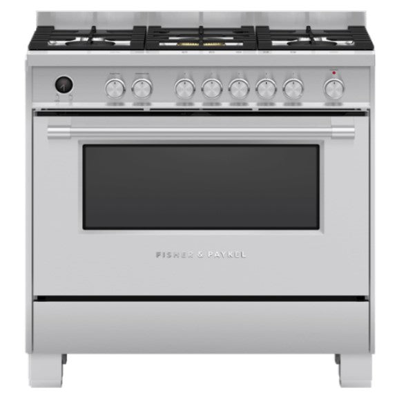 Fisher & Paykel Self Cleaning Dual Fuel Freestanding Cooker - Stainless Steel