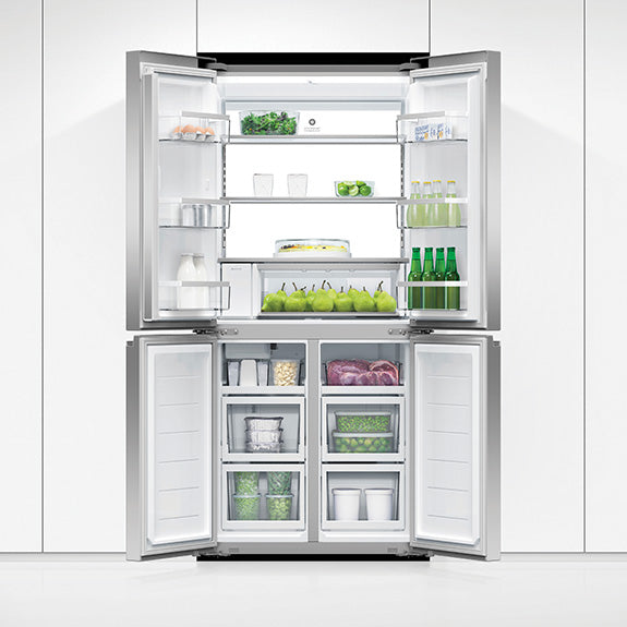Fisher & Paykel 498L Series 7 Quad Door Refrigerator Freezer, Ice & Water