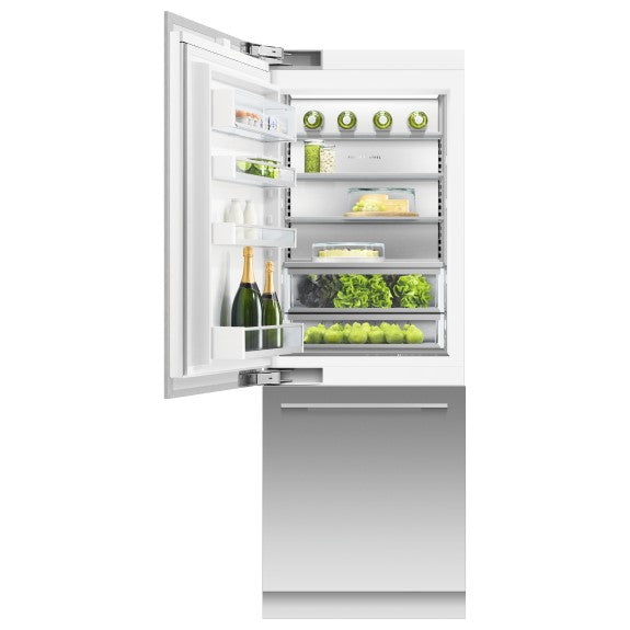 Fisher & Paykel 76cm Series 11 Integrated Refrigerator Freezer, Ice & Water