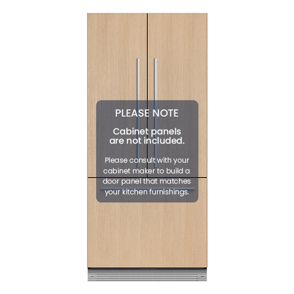 FISHERPAYKEL INTEGRATED FRENCH DOOR REFRIGERATOR 417L