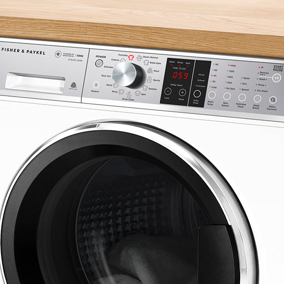 Fisher & Paykel 10kg Series 9 Front Loader Washer, Steam Care
