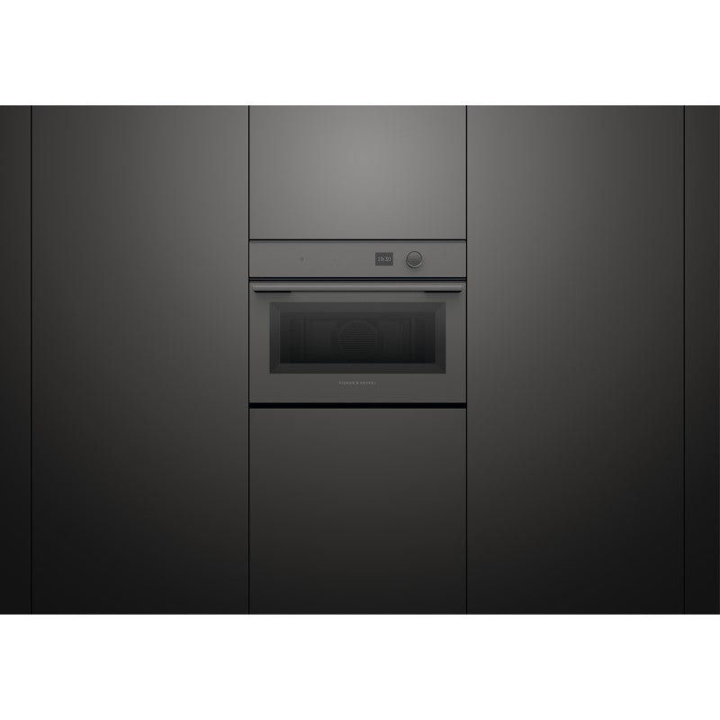 Fisher & Paykel 60cm Minimal Compact Combi-Microwave Oven - Grey Glass