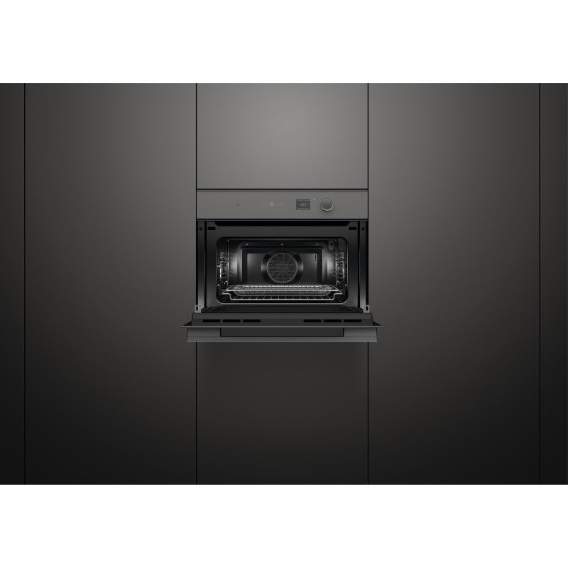 Fisher & Paykel 60cm Minimal Compact Combi-Microwave Oven - Grey Glass