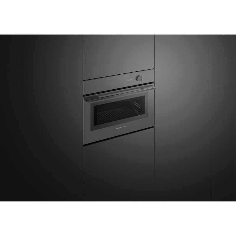 Fisher & Paykel 60cm Minimal Compact Combi-Microwave Oven - Grey Glass
