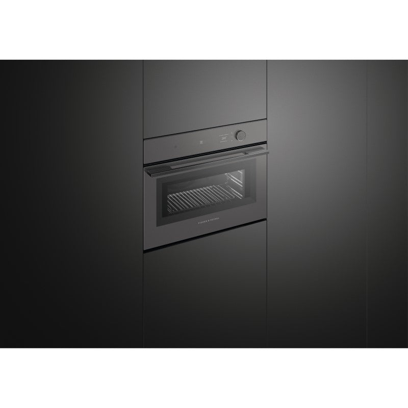 Fisher & Paykel 60cm Minimal Compact Combi-Microwave Oven - Grey Glass