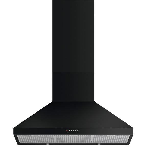 FISHERPAYKEL CANOPY WALL RANGEHOOD BLACK 90cm