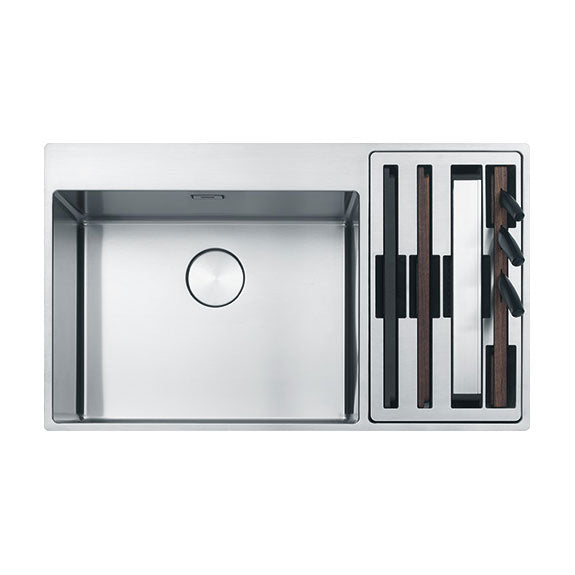 Franke Box Centre Double Bowl Sink with Hof Kit