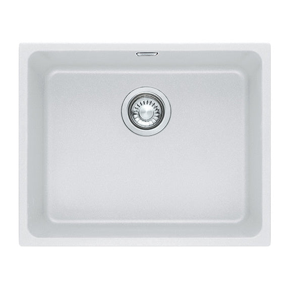 Franke Kubus Granite Single Bowl Sink - Polar White