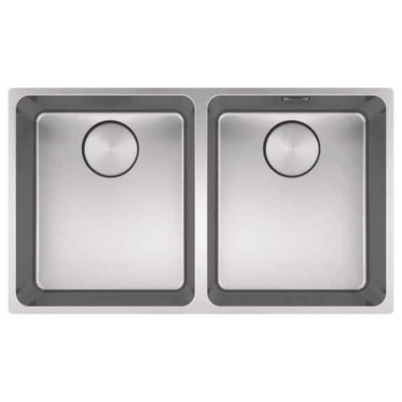 Franke Mythos Double Bowl Undermount Sink with Accessories