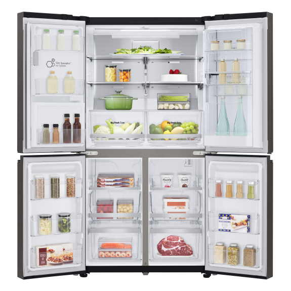 LG 637 Litre French Door Refrigerator- Black Stainless Steel