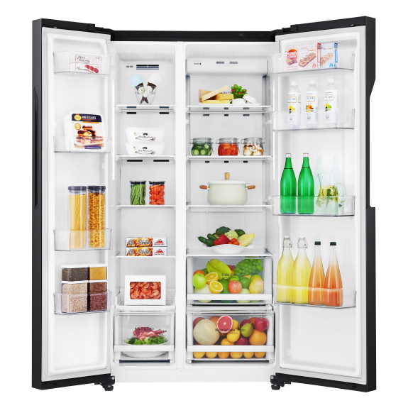 LG 626 Litre Side by Side Refrigerator - Matte Black