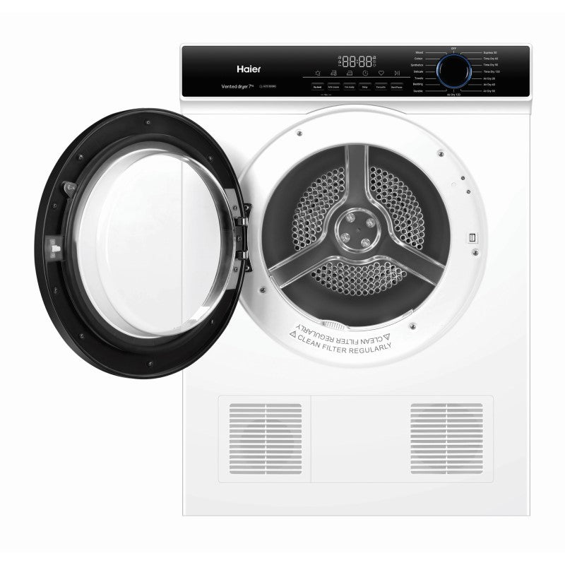 Haier 7kg Sensor Vented Dryer - White
