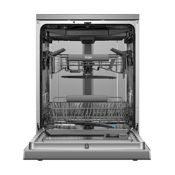 Haier 60cm Freestanding Dishwasher with Steam - Satina