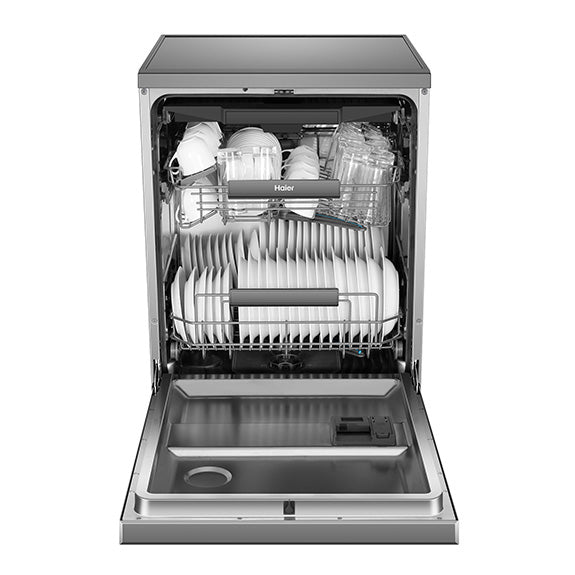 Haier 60cm Freestanding Dishwasher with Steam - Satina