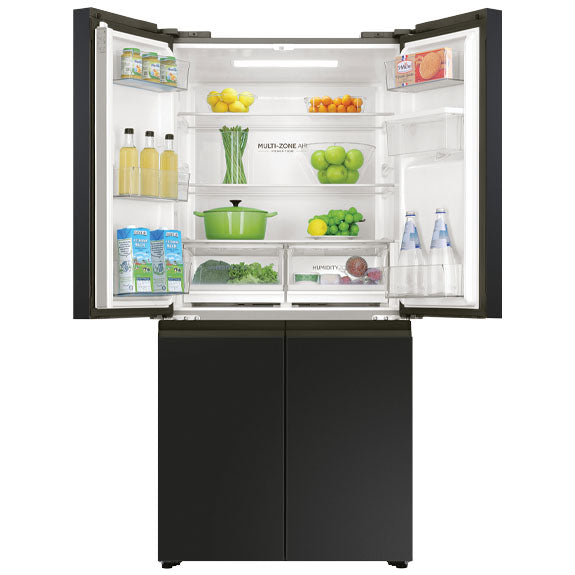Haier 508 Litre Quad Door Refrigerator - Black