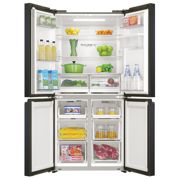 Haier 508 Litre Quad Door Refrigerator - Black