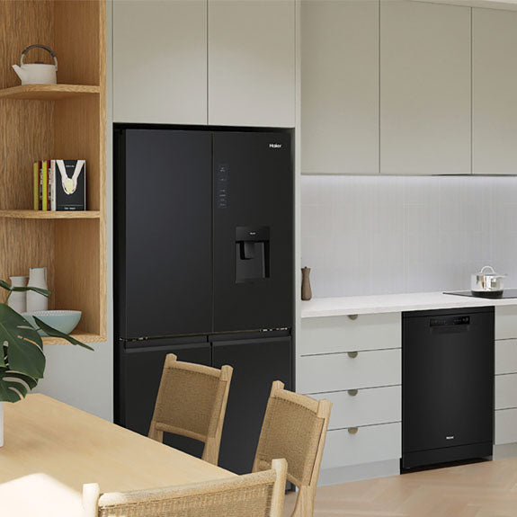 Haier 508 Litre Quad Door Refrigerator - Black