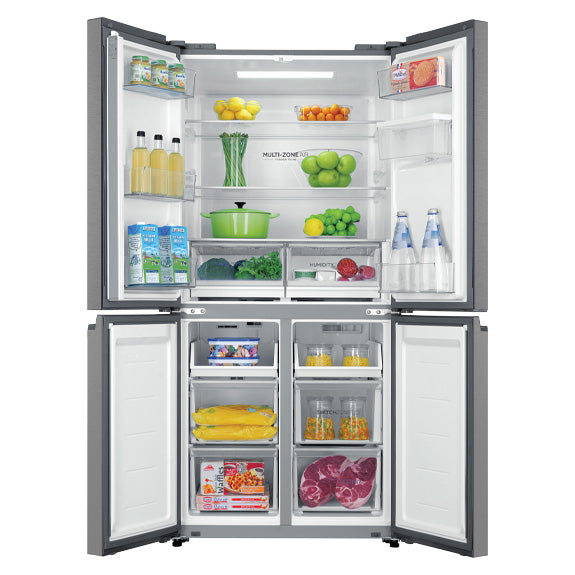 Haier 508 Litre Quad Door Refrigerator - Stainless Steel