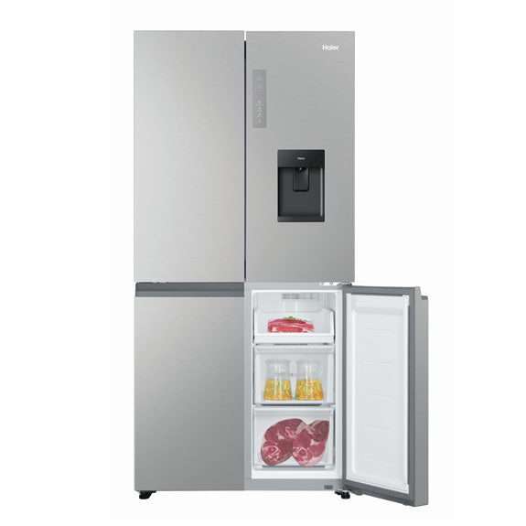 Haier 507 Litre Quad Door Refrigerator - Stainless Steel