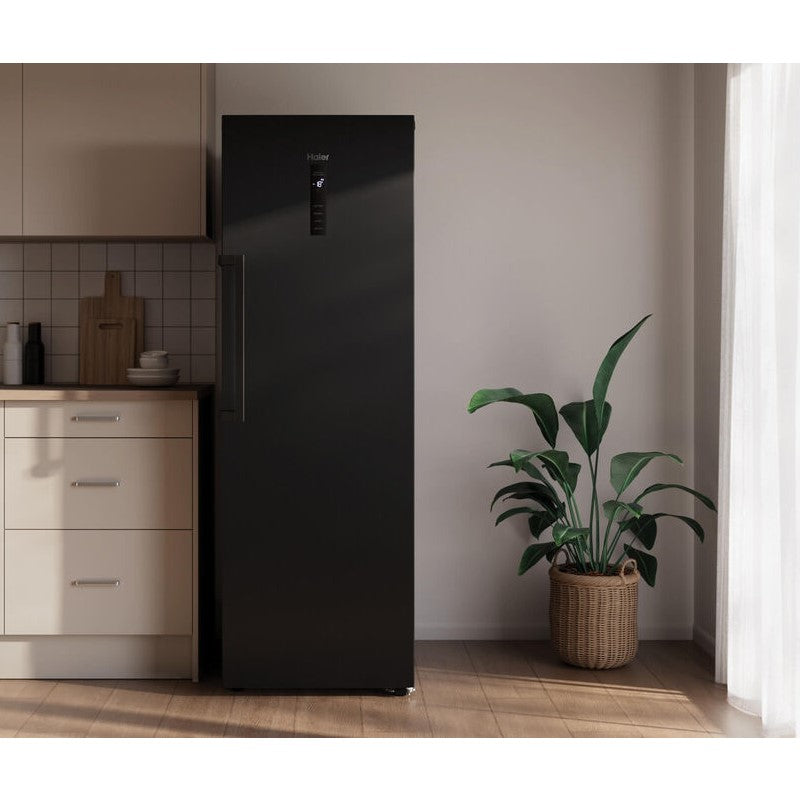 Haier 272L Hybrid Vertical Fridge or Freezer - Black (300 Series)