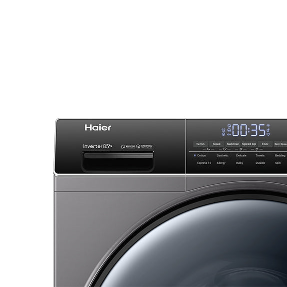 Haier 8.5kg Front Load Washer - Black