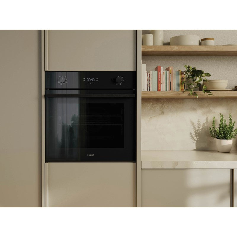 Haier 60cm 500 Series Built In Oven Air Fry Steam Assist - Black