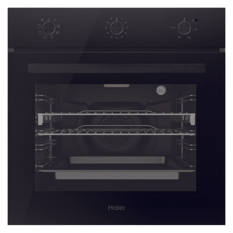 Haier 60cm 300 Series Built in Oven 10A Plug - Black