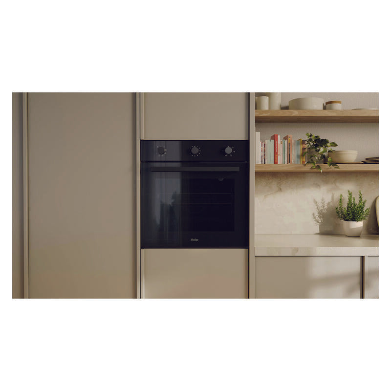 Haier 60cm 300 Series Built in Oven 10A Plug - Black