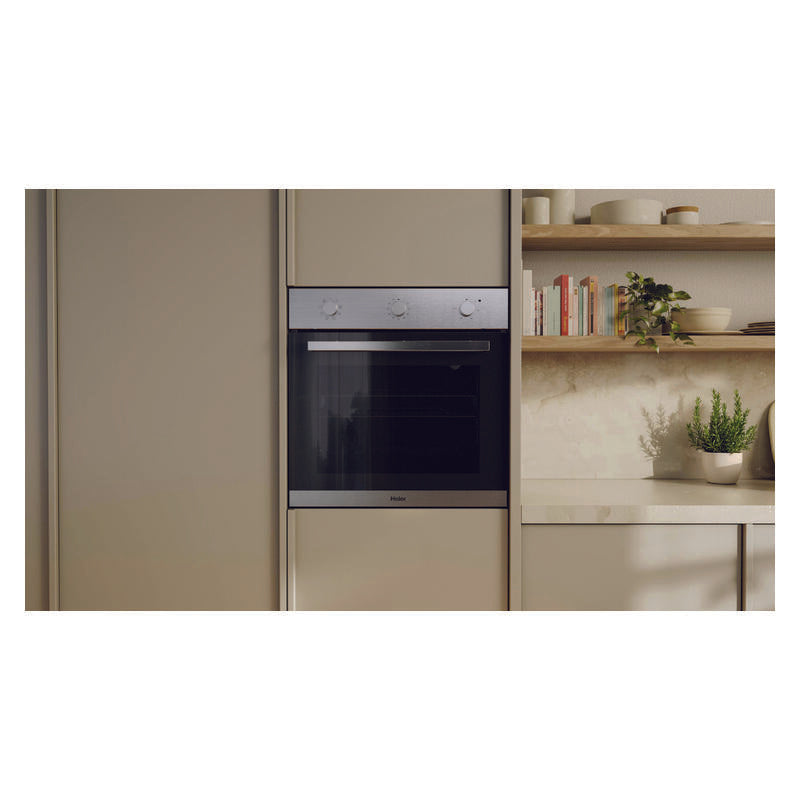 Haier 60cm 300 Series Built-In Oven 10A Plug - Stainless Steel