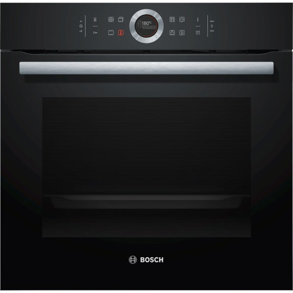 BOSCH SERIES 8 BUILT-IN PYROLYTIC OVEN -BLACK 60cm