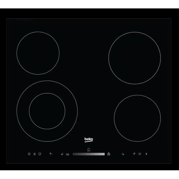 Beko 60cm Black Ceramic Glass Electric Cooktop