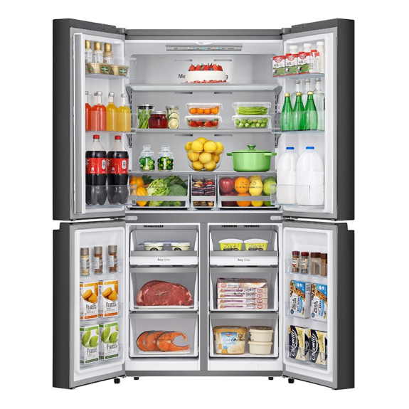 Hisense 609 Litre Pureflat French Door Refrigerator - Black Steel