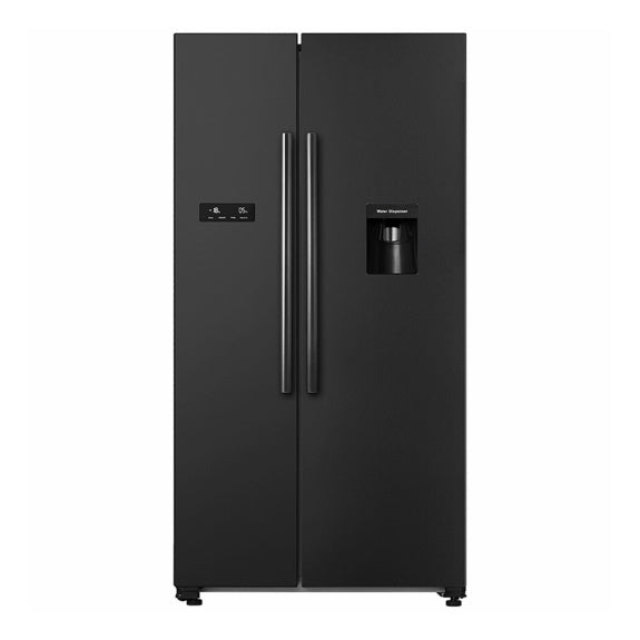 Hisense 578 Litre Side by Side Refrigerator - Black Steel