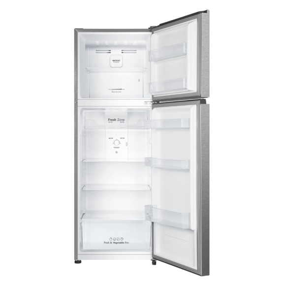 Hisense 326 Litre Top Mount Refrigerator - Stainless Steel