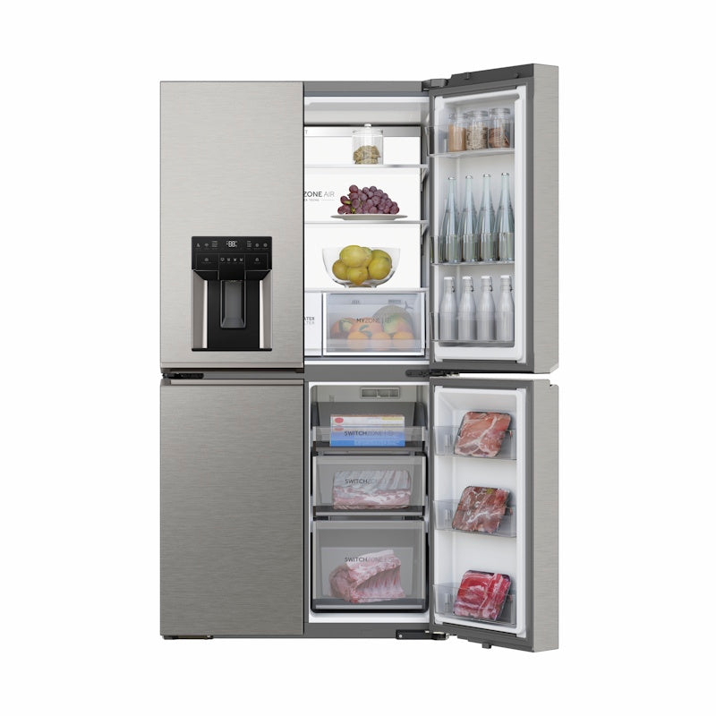 Haier 601L Quad Door Refrigerator Plumbed Ice & water