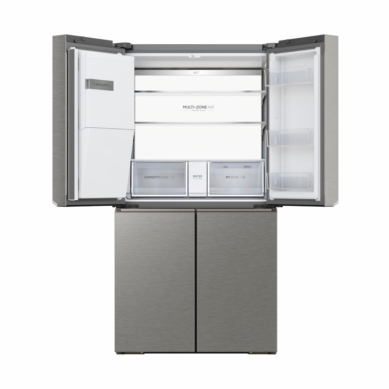 Haier 601L Quad Door Refrigerator Plumbed Ice & water